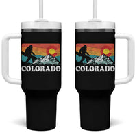 Funny Colorado Snowboarding Bigfoot Mountain Winter Sport Tumbler With Handle - Wonder Print Shop