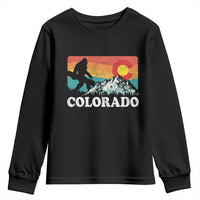 Funny Colorado Snowboarding Bigfoot Mountain Winter Sport Youth Sweatshirt - Wonder Print Shop