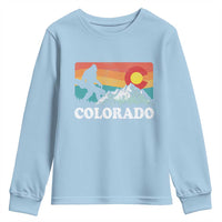Funny Colorado Snowboarding Bigfoot Mountain Winter Sport Youth Sweatshirt - Wonder Print Shop