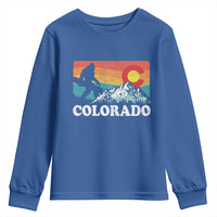 Funny Colorado Snowboarding Bigfoot Mountain Winter Sport Youth Sweatshirt - Wonder Print Shop
