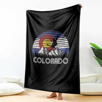 Ski Skiing Colorado Snow Mountain Winter Sport Throw Blanket - Wonder Print Shop