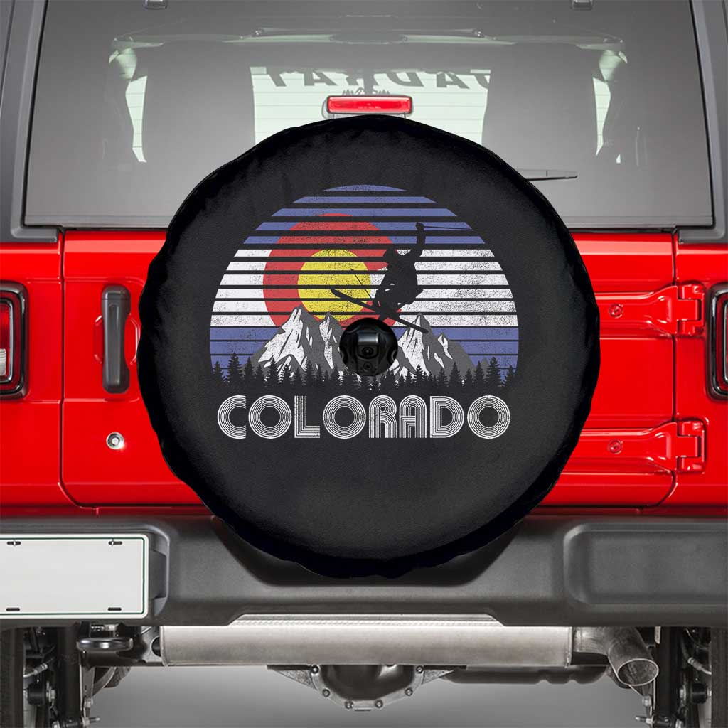 Ski Skiing Colorado Snow Mountain Winter Sport Spare Tire Cover - Wonder Print Shop