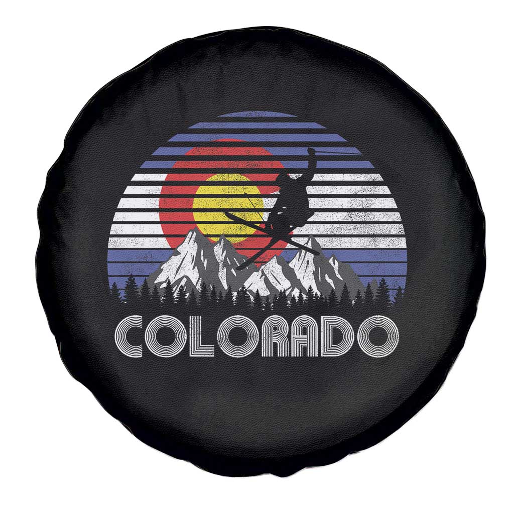 Ski Skiing Colorado Snow Mountain Winter Sport Spare Tire Cover - Wonder Print Shop