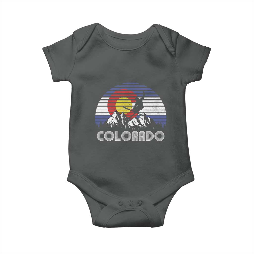 Ski Skiing Colorado Snow Mountain Winter Sport Baby Onesie - Wonder Print Shop