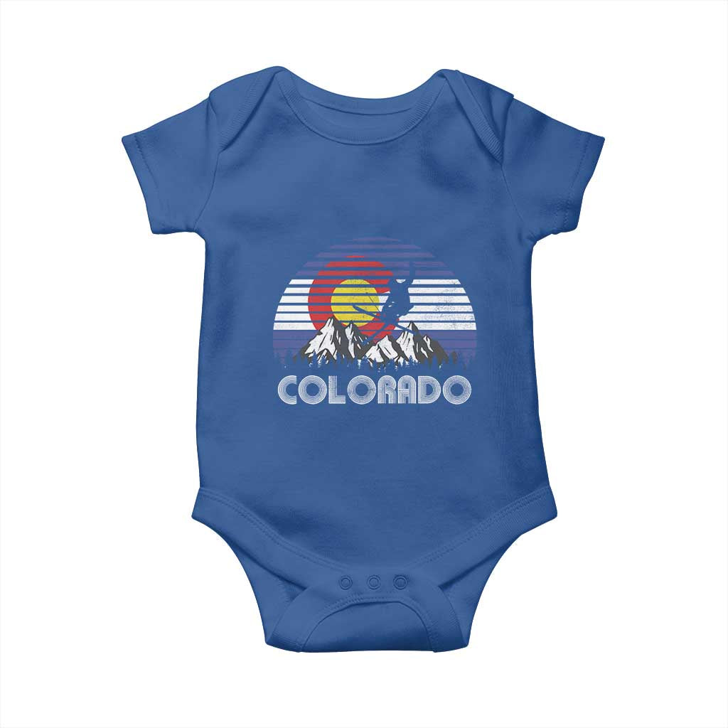 Ski Skiing Colorado Snow Mountain Winter Sport Baby Onesie - Wonder Print Shop
