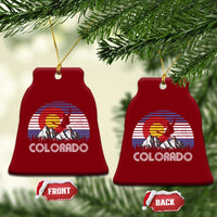 Ski Skiing Colorado Snow Mountain Winter Sport Ceramic Ornament - Wonder Print Shop