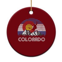 Ski Skiing Colorado Snow Mountain Winter Sport Ceramic Ornament - Wonder Print Shop