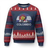 Ski Skiing Colorado Snow Mountain Winter Sport Ugly Christmas Sweater - Wonder Print Shop