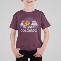 Ski Skiing Colorado Snow Mountain Winter Sport T Shirt For Kid - Wonder Print Shop