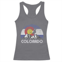 Ski Skiing Colorado Snow Mountain Winter Sport Racerback Tank Top - Wonder Print Shop