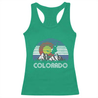 Ski Skiing Colorado Snow Mountain Winter Sport Racerback Tank Top - Wonder Print Shop