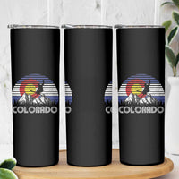 Ski Skiing Colorado Snow Mountain Winter Sport Skinny Tumbler - Wonder Print Shop
