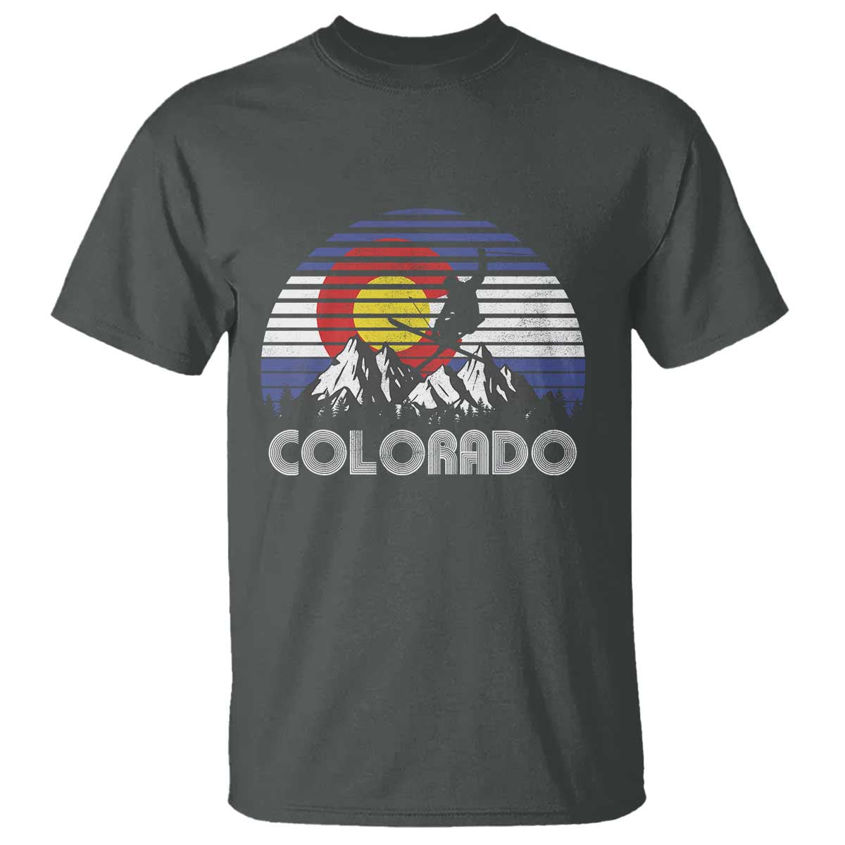 Ski Skiing Colorado Snow Mountain Winter Sport T Shirt - Wonder Print Shop