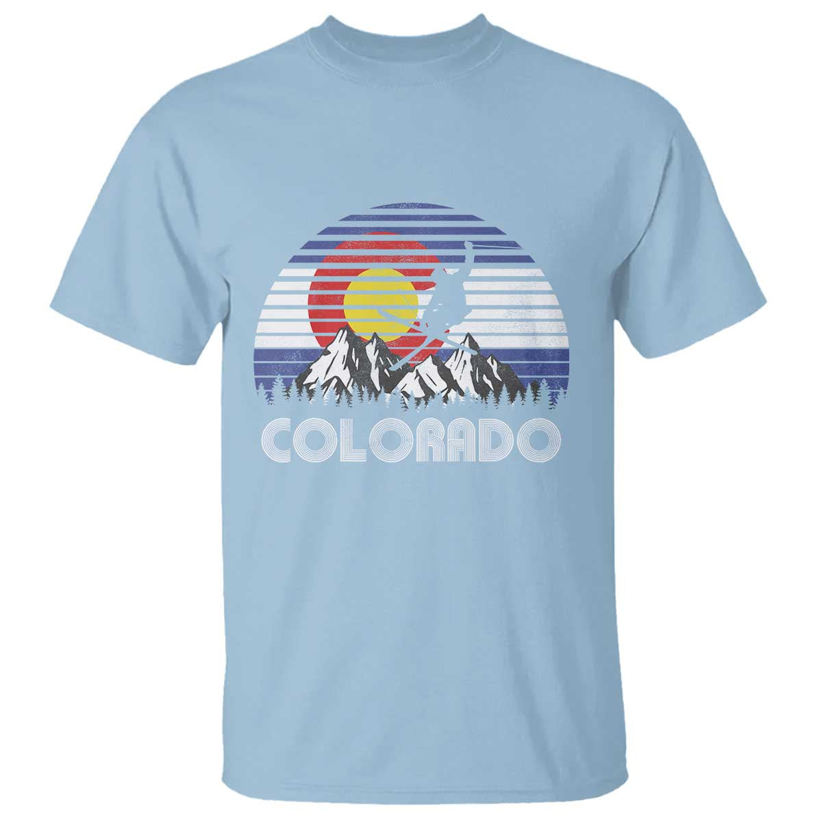 Ski Skiing Colorado Snow Mountain Winter Sport T Shirt - Wonder Print Shop