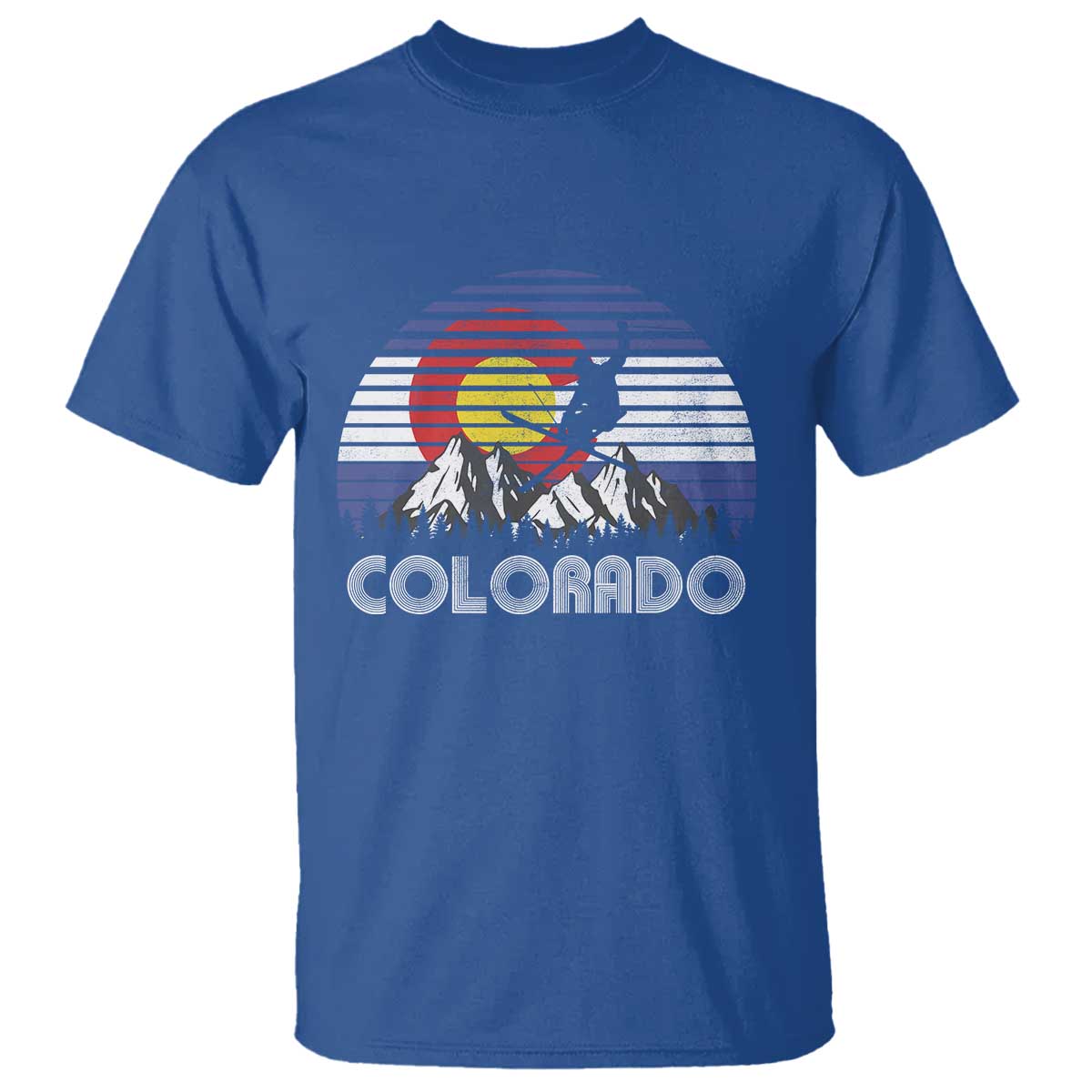 Ski Skiing Colorado Snow Mountain Winter Sport T Shirt - Wonder Print Shop