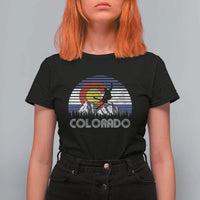 Ski Skiing Colorado Snow Mountain Winter Sport T Shirt For Women - Wonder Print Shop