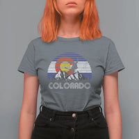 Ski Skiing Colorado Snow Mountain Winter Sport T Shirt For Women - Wonder Print Shop