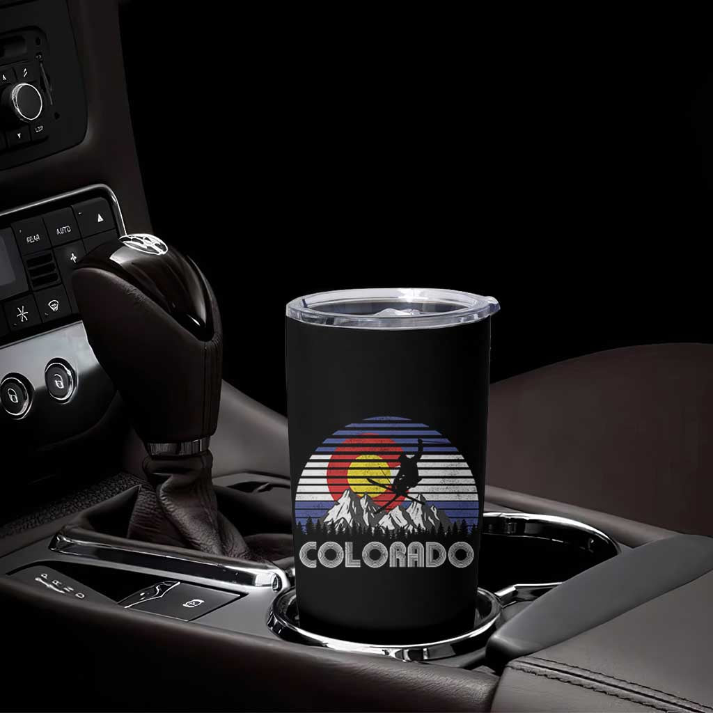 Ski Skiing Colorado Snow Mountain Winter Sport Tumbler Cup - Wonder Print Shop