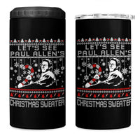 Funny Christmas Psycho 4 in 1 Can Cooler Tumbler Lets See Paul Allens Christmas Sweater Serrial Killer Movie - Wonder Print Shop