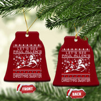 Funny Christmas Psycho Ceramic Ornament Lets See Paul Allens Christmas Sweater Serrial Killer Movie - Wonder Print Shop