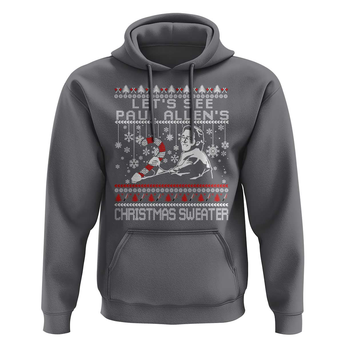 Funny Christmas Psycho Hoodie Lets See Paul Allens Christmas Sweater Serrial Killer Movie - Wonder Print Shop