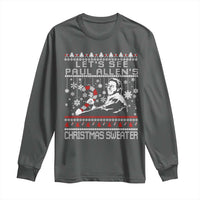 Funny Christmas Psycho Long Sleeve Shirt Lets See Paul Allens Christmas Sweater Serrial Killer Movie - Wonder Print Shop