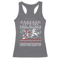 Funny Christmas Psycho Racerback Tank Top Lets See Paul Allens Christmas Sweater Serrial Killer Movie - Wonder Print Shop