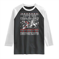 Funny Christmas Psycho Raglan Shirt Lets See Paul Allens Christmas Sweater Serrial Killer Movie - Wonder Print Shop