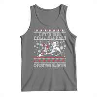 Funny Christmas Psycho Tank Top Lets See Paul Allens Christmas Sweater Serrial Killer Movie - Wonder Print Shop
