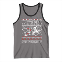 Funny Christmas Psycho Tank Top Lets See Paul Allens Christmas Sweater Serrial Killer Movie - Wonder Print Shop