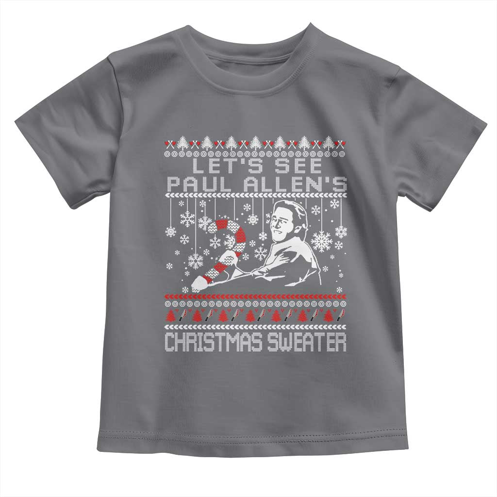 Funny Christmas Psycho Toddler T Shirt Lets See Paul Allens Christmas Sweater Serrial Killer Movie - Wonder Print Shop
