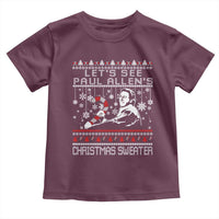 Funny Christmas Psycho Toddler T Shirt Lets See Paul Allens Christmas Sweater Serrial Killer Movie - Wonder Print Shop