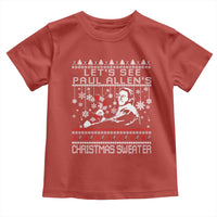 Funny Christmas Psycho Toddler T Shirt Lets See Paul Allens Christmas Sweater Serrial Killer Movie - Wonder Print Shop