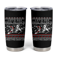 Funny Christmas Psycho Tumbler Cup Lets See Paul Allens Christmas Sweater Serrial Killer Movie - Wonder Print Shop