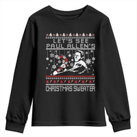 Funny Christmas Psycho Youth Sweatshirt Lets See Paul Allens Christmas Sweater Serrial Killer Movie - Wonder Print Shop