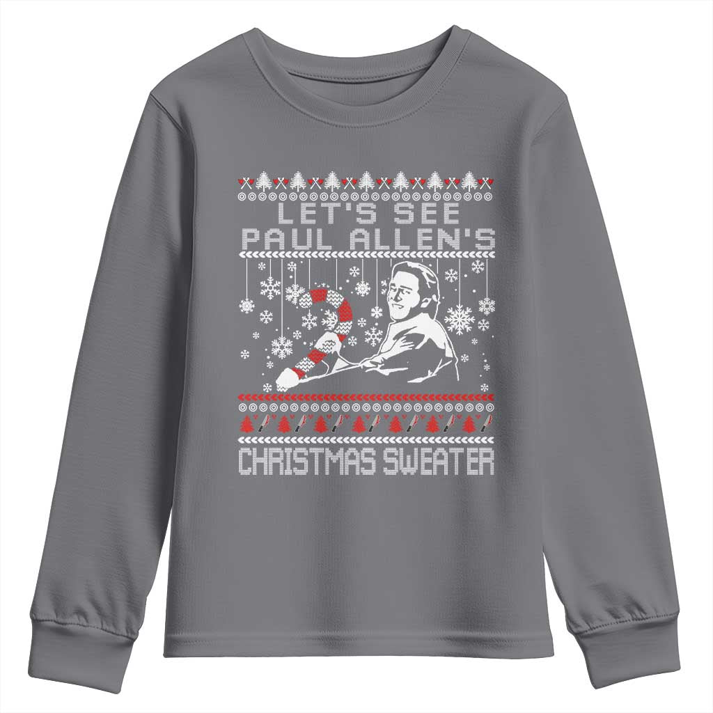 Funny Christmas Psycho Youth Sweatshirt Lets See Paul Allens Christmas Sweater Serrial Killer Movie - Wonder Print Shop
