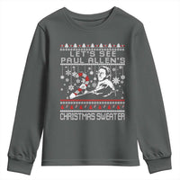 Funny Christmas Psycho Youth Sweatshirt Lets See Paul Allens Christmas Sweater Serrial Killer Movie - Wonder Print Shop