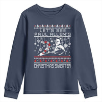 Funny Christmas Psycho Youth Sweatshirt Lets See Paul Allens Christmas Sweater Serrial Killer Movie - Wonder Print Shop