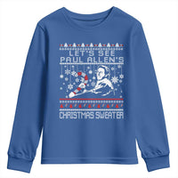 Funny Christmas Psycho Youth Sweatshirt Lets See Paul Allens Christmas Sweater Serrial Killer Movie - Wonder Print Shop