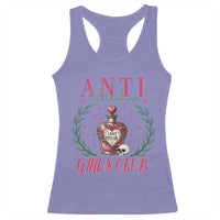 Funny Anti Valentine Girl Club Racerback Tank Top Love Potion Skull