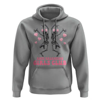 Funny Anti Valentine Girls Club Hoodie Anti Valentine's Day Skeleton