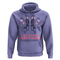 Funny Anti Valentine Girls Club Hoodie Anti Valentine's Day Skeleton