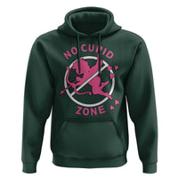 Funny Anti Valentine's Day Hoodie No Cupid Zone