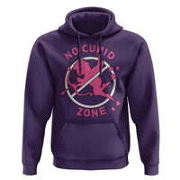 Funny Anti Valentine's Day Hoodie No Cupid Zone