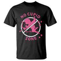 Funny Anti Valentine's Day T Shirt No Cupid Zone