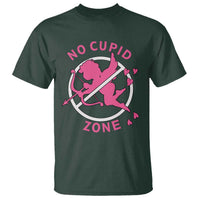 Funny Anti Valentine's Day T Shirt No Cupid Zone