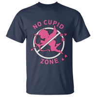 Funny Anti Valentine's Day T Shirt No Cupid Zone