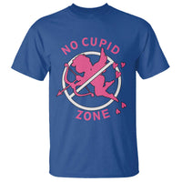 Funny Anti Valentine's Day T Shirt No Cupid Zone