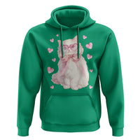 Funny Valentine's Day Cute Heart Cat Hoodie
