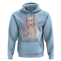 Funny Valentine's Day Cute Heart Cat Hoodie